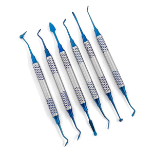 6 Pcs <b>Kit</b> Dental Instruments Composite <b>Resin</b> Filling Spatula Filler Manual CE Certified Dental Hygiene <b>Kit</b> Ergonomic - Product Image 3