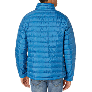 Men's Custom Logo Puffer <b>Coat</b> <b>Lightweight</b> Puffy Jacket Stand Collar Winter Wear <b>Coat</b> for Men Windproof Zipper Closure Jacket - Product Image 3