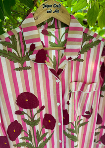 Conjunto de Pijama Coordinado con Estampado Animal para Mujer de Naaz Textile, Camisón de Algodón Suave y Transpirable para Verano - Product Image 3