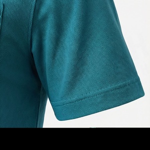 เสื้อโปโลแขนสั้นผู้ชาย ผ้าฝ้าย 100% สีพื้น รับสั่งทำสี ขายส่ง คุณภาพสูง เสื้อผ้าลำลองสำหรับออกกำลังกาย - Product Image 6
