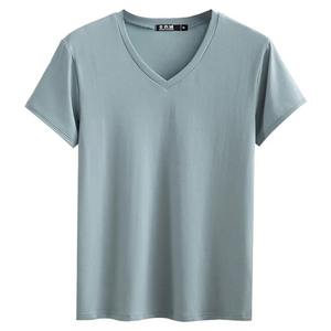 T-shirt décontracté pour homme à col rond, coupe ample, manches courtes, motif géométrique, respirant, tricoté, 100% polyester, avec logo sur le devant - Product Image 6