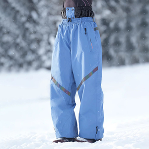 Professional Winter Womens Ski Pants <b>Waterproof</b> And Windproof Snow Trousers With Side Pockets Durable Gear Cold Weather Use - Product Image 5