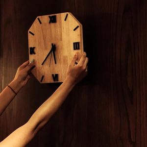 Premium Wooden <b>Clock</b> Handmade Rustic Home Decor Wall <b>Clock</b> Affordable Interior Decoration By AALIYAN IMPEX - Product Image 2