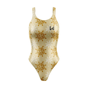 Traje de Baño Bikini Profesional Ajustado de una Pieza con Estampado Floral Sólido Personalizado para Mujer, Sexy, con Flores 3D - Product Image 2