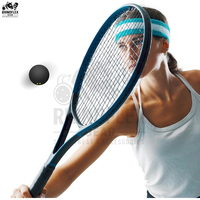 Balle de squash d'entraînement haute vitesse, légère et durable, en caoutchouc, couleur personnalisée, service OEM, rotation à 360 degrés