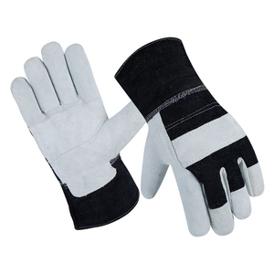 Gants de travail en cuir de vachette renforcé, protection des mains pour la sécurité industrielle, gants de travail robustes pour le jardinage, gants de rigueur canadiens - Product Image 2