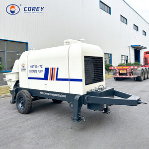 Bomba de Concreto Eléctrica Estacionaria de Alta Presión TOP Corey HBT50 para Construcción - Product Image 3