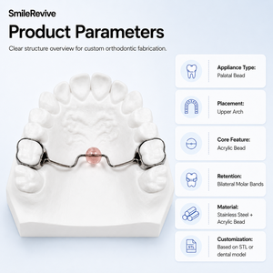 <span class=keywords><strong>Appareil</strong></span> orthodontique personnalisé <span class=keywords><strong>pour</strong></span> la correction des habitudes de succion, <span class=keywords><strong>pour</strong></span> l'arcade supérieure avec bandes molaires, appareils dentaires en gros <span class=keywords><strong>pour</strong></span> les cliniques - Product Image 5