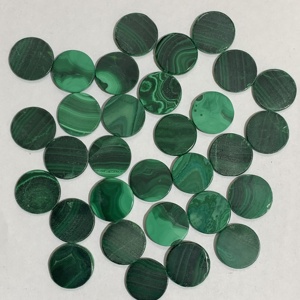 Piedras Preciosas Sueltas, Malaquita Natural, Ágata Roja, Cornalina, Lapislázuli, Turquesa, Discos de Piedras Preciosas Pulidos, Planos y Redondos - Product Image 5