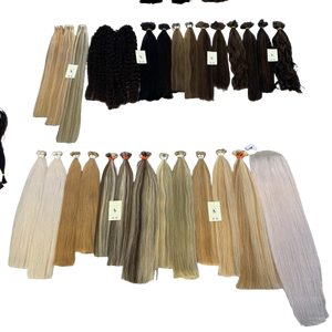 Extensions de cheveux naturels de qualité supérieure, tissages invisibles, lisses, bouclés, ondulés, avec mèches, double épaisseur, Genius Weft - Product Image 1