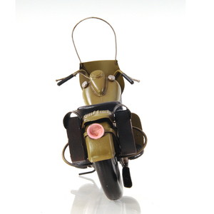 Motocicleta Amarilla de 1942, Escala 1:12, Artesanía Industrial de Hierro, Estilo Retro con Marcas de Estrellas, Decoración para el Hogar Diwali, 30.5Lx12.06Wx22.22H cm - Product Image 2