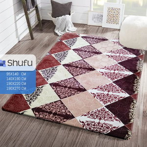 Tapis Offre Spéciale Shufu Flanelle de qualité avec mousse anti-allergie Motif abstrait moderne Confort maximal avec bords élégants - Product Image 5