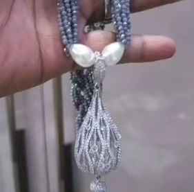 Fashionable Trendy Designer Pendant <b>Set</b> With Ad Stones And <b>Pearls</b> Look for Women Wedding Parties Wear Collection For Girls - Product Image 2