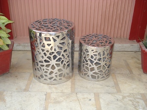 Aluminum <b>Stool</b> Set of <b>2</b> pcs - Product Image 1