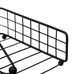 Black Metal Decorative <b>Paper</b> Tissue Napkin Holder <b>Paper</b> for Wedding Restaurant Bathroom <b>Kitchen</b> - Product Image 3