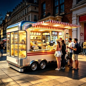 Chariot mobile sur mesure avec friteuse à mini-corn-dogs et sauce au miel et au <span class=keywords><strong>moutarde</strong></span> pour parcs d'attractions - Product Image 6