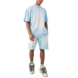 Conjunto Casual de Verano para Hombre 2026, Top de Manga Corta y Pantalones Cortos, Tela Transpirable, Ajuste Cómodo para Actividades al Aire Libre - Product Image 1