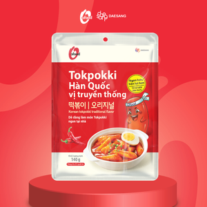 Wholesale O'Food Instant Korean Tokpokki 140g/bag Traditional Original Flavor Original Gochujang Base Daesang Corp - Product Image 1