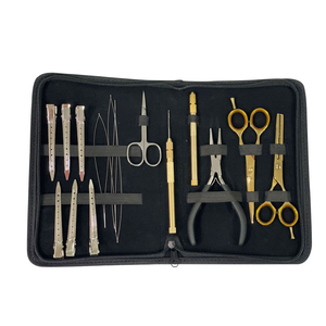 Kit de Pinzas para Extensiones de Cabello de Acero Inoxidable de Grado Quirúrgico, Color Mate Personalizado, Venta al Por Mayor, Logotipo Personalizado Profesional - Product Image 1