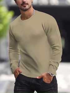 เสื้อยืดพรีเมียมผู้ชายรุ่นที่ดีที่สุดปี 2026 ผ้าเจอร์ซีย์คอตตอน 100% แขนยาว สไตล์สตรีทแวร์ลำลอง พิมพ์ลาย 3 มิติ - Product Image 6