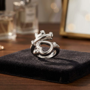 Women's Romantic Heart <b>Key</b> <b>Ring</b>-925 <b>Silver</b> Vault Model R000222 Made in Bangkok - Product Image 4