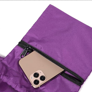 Sacs à dos promotionnels en polyester et nylon avec cordon de serrage pour la randonnée, le sport, la gym et le yoga, personnalisables avec logo, vente en gros - Product Image 4
