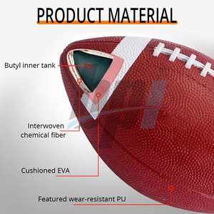 ลูกบอลรักบี้สีทึบดีไซน์ใหม่ - Product Image 6