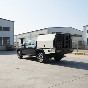 Promotion : Capote et plateau de benne en aluminium sur mesure pour <span class=keywords><strong>Toyota</strong></span> Hilux Ranger avec barres de toit et tiroir intégré - Product Image 1