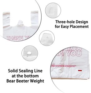 ถุงพลาสติก/ถุงเสื้อยืด/ถุงช้อปปิ้ง/ถุงใส่ของชำแบบใช้แล้วทิ้ง ขอบคุณ - Product Image 4