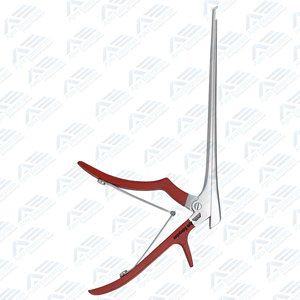 Instrument chirurgical, forceps Ferris Smith Kerrison, rouge, 8 pouces, jusqu'à 1 mm, manche recouvert de silicone - Product Image 5