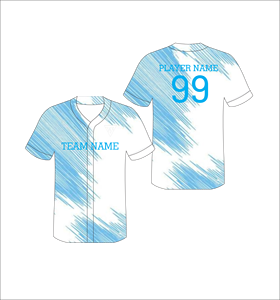 Maillot de baseball personnalisé à imprimé géométrique, col en V, manches courtes, respirant, en polyester, toutes saisons, unisexe, adulte - Product Image 5