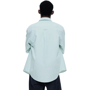 Camisa Oxford de Corte Regular para Hombre, Manga Larga, con Botones, de Algodón, Informal, Elegante, para Oficina, Negocios, Clásica y Estilosa - Product Image 3