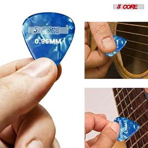 5 plectres de guitare en celluloid, 12 pièces, légers, moyens, lourds, extra lourds, pour guitares acoustiques et électriques - Product Image 5