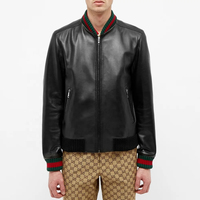 Veste en cuir à carreaux à manches longues pour homme, nouvelle mode, haute qualité, coupe-vent, respirante, tendance streetwear, vêtement d'extérieur