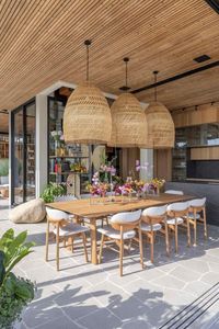 Teak Dining <b>Table</b> Rectangle Wood Top Wooden <b>Legs</b> Modern Scandinavian Design Stable Home Furniture Outdoor Courtyard Use - Product Image 2
