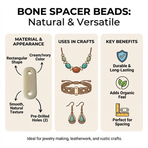 Separadores de Perlas Naturales de Concha de 2 Agujeros, Blancas Naturales de 12mm, Paquete a Granel, Fornituras de Joyería Étnica, Cuentas Tribales Hechas a Mano para Gargantillas - Product Image 6
