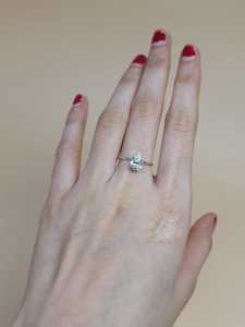 Anillo de Diamante Cultivado en Laboratorio de 1 Quilate en Oro de 14K para Mujer |   Anillo de Compromiso y Boda de Lujo |   Elegante Joyería Nupcial - Product Image 3