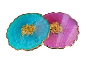 Moules en résine de forme irrégulière faisant le logo de personnalisation de sous-verre en résine de tapis de plat de tasse disponible et conception - Product Image 5