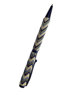 Stylo perlé coloré, entièrement perlé, acceptant la personnalisation, fait main, unique, décoratif, pour le bureau, la collation, l'école - Product Image 4
