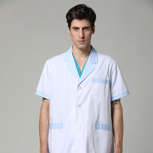 Blouse de laboratoire pour homme de qualité supérieure, grande taille, en tissu léger avec détection d'aiguilles, manches longues et grandes poches - Product Image 4