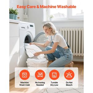 Set Copripiumino King Size 100% Cotone, Set Biancheria da Letto 3 Pezzi con 1 Copripiumino 104 X 90 e 2 Federe 20 X 36 Pollici - Product Image 6