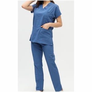 Elastic V-Neck Women <b>Scrub</b> Suit Sets Woven Spandex Short Sleeve Nurse <b>Scrub</b> High Quality Hospital <b>Uniforms</b> <b>scrubs</b> <b>uniforms</b> set - Product Image 6