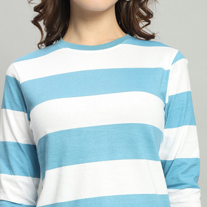 T-shirt à manches longues pour femme, 100% coton, molleton écologique, anti-rides, séchage rapide, logo personnalisé, OEM, décontracté, toutes saisons - Product Image 6