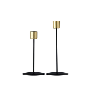Juego de Portavelas de Hierro Negro de Diseño Metálico, Base Alta y Resistente, Decoración para el Hogar, Duradero - Product Image 3
