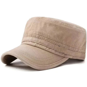 2026 New Black Unisex Cotton <b>Flat</b> Cap Adjustable Breathable Casual Style Spring Summer Wear Adults Best Seller <b>Flat</b> Caps ODM - Product Image 4