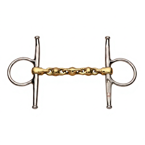 Riaz Jamal Nuevo Bocado Integral de Acero Inoxidable con Diseño de Cuadros Completos para Entrenamiento de Caballos Western/Equestrian, Plata Alemana - Product Image 6