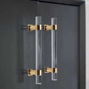 Juego de Manijas Modernas para Puerta en Dorado, Diseño de Barra en T de Aleación de Zinc de Lujo para Interiores, Manija para Puerta de Dormitorio, Baño y Hogar - Product Image 2