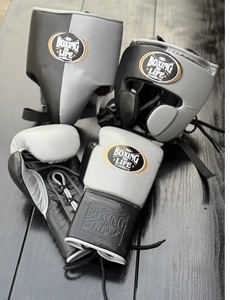 ถุงมือชกมวย MMA ยี่ห้อ No Boxing No Life ถุงมือชกมวยซานด้า อุปกรณ์ป้องกันศีรษะ อุปกรณ์ป้องกันอวัยวะเพศชาย สำหรับผู้ใหญ่ ทำจากหนังแท้ ระบายอากาศได้ดี ซับเหงื่อ - Product Image 4