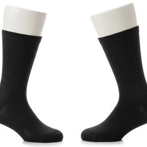 Chaussettes tricotées respirantes pour hommes en mélange de coton Spandex Tissu extensible doux Confort évacuant l'humidité Fit pour le sport et un usage quotidien - Product Image 4