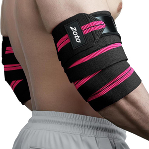 Sangle de soutien du coude robuste pour haltérophilie, avec logo personnalisé, élastique, pour la musculation et le soutien articulaire en salle de sport, fournisseur - Product Image 2